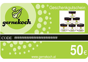 Geschenkgutscheine von gernekoch